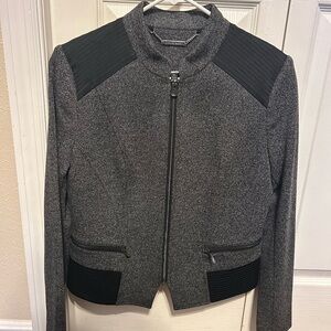 White House Black Market Charcoal and Black Blazer